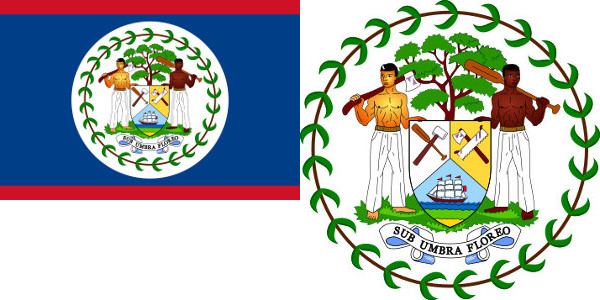 Belize Coat and Flag