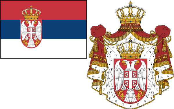 Serbia Flag and Coat
