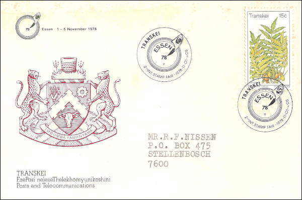 Transkei-No.-42-1978-Philatelic-Card-T62