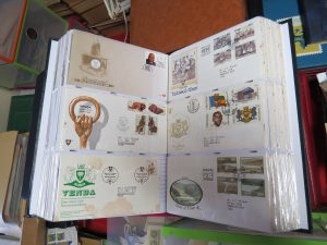 Open Album of 1st Day Covers