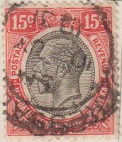 Tanganyika 1927 Postage Stamp 15c black red SG # 95 http://www.richterstamps.co.za King George V Crown Mandated territory of tanganyika revenue