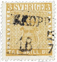 Swedish Treskilling Yellow Stamp