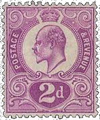 Great Britain Tyrian Plum Stamp