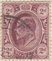 Transvaal 1902 Postage Stamp 2d purple SG # 275 http://www.richterstamps.co.za King Edward VII Crown Revenue