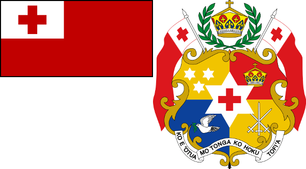 Flag & Coat of Arms of Tonga