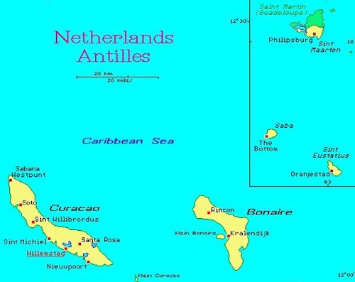Netherlands-Antilles-Map