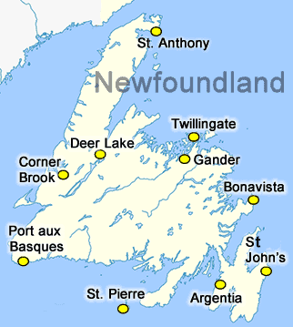 Newfoundland-map