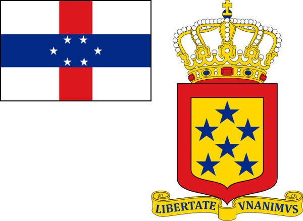 Netherlands Antilles Coat and Flag