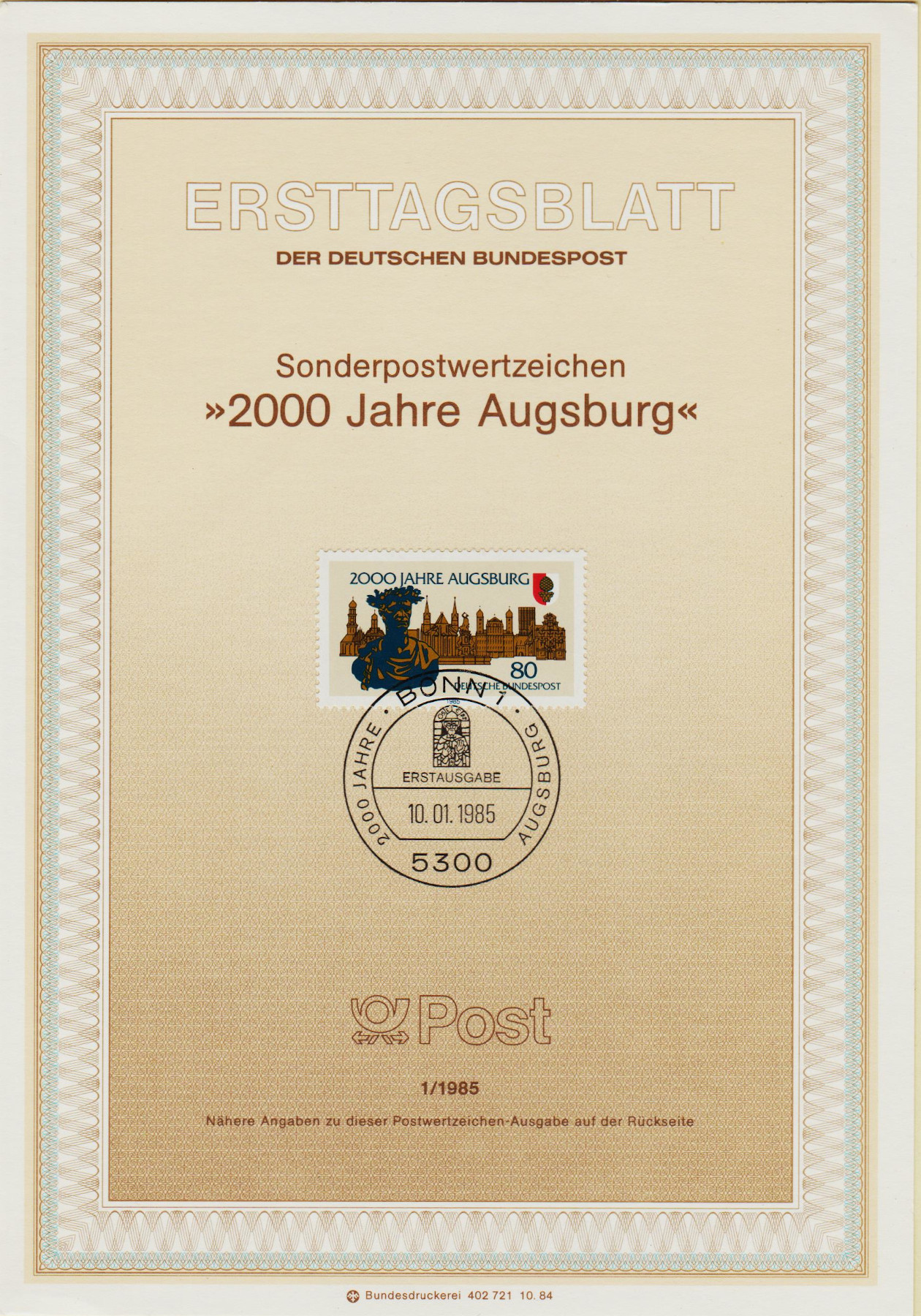 German-Fed-Rep-1985-FDS1-ZJ57