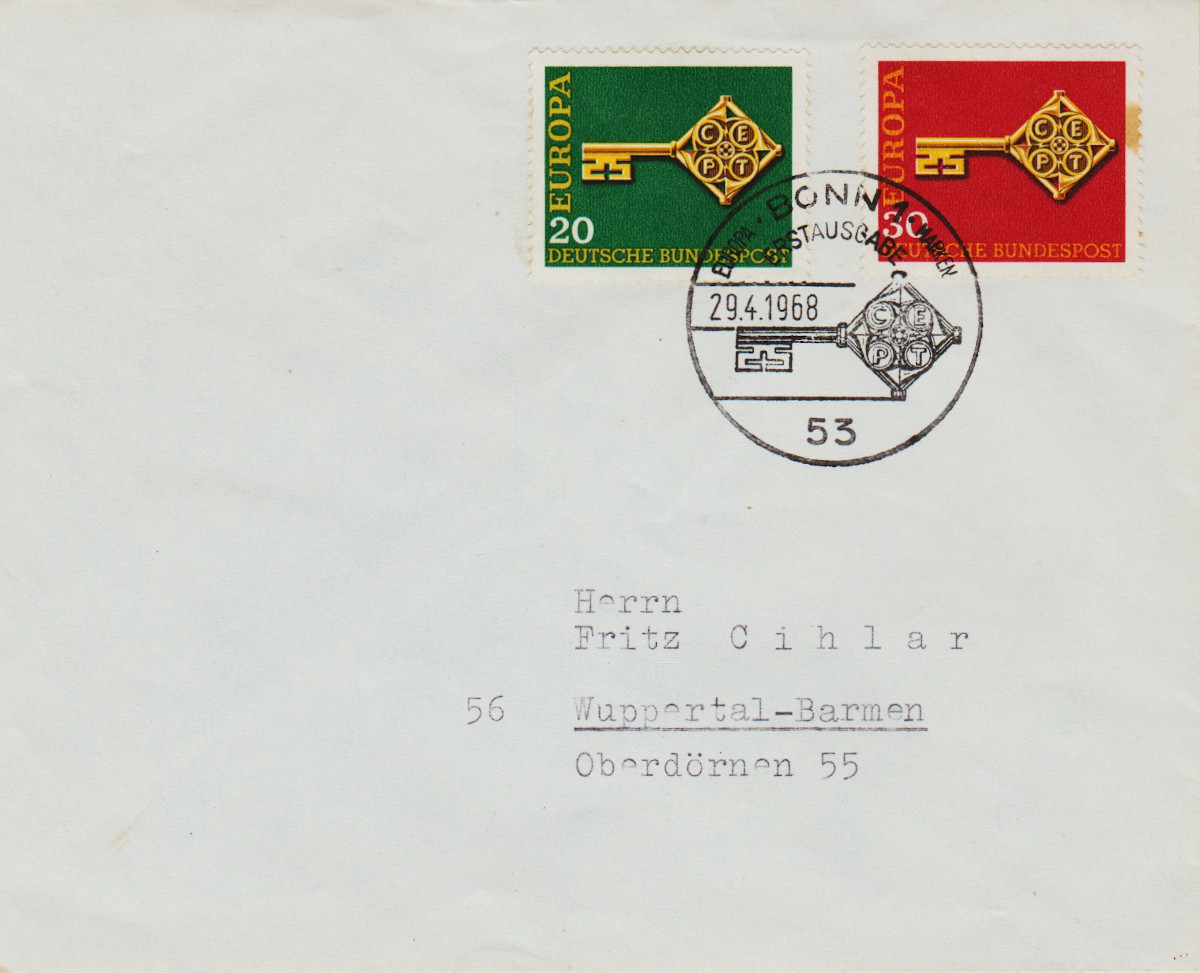 German-Fed-Rep-FDC-1968-ZY14