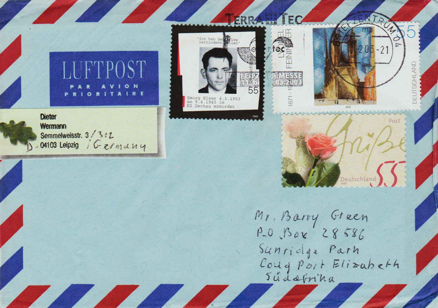 German-Fed-Rep-FDC-2003-ZZD36
