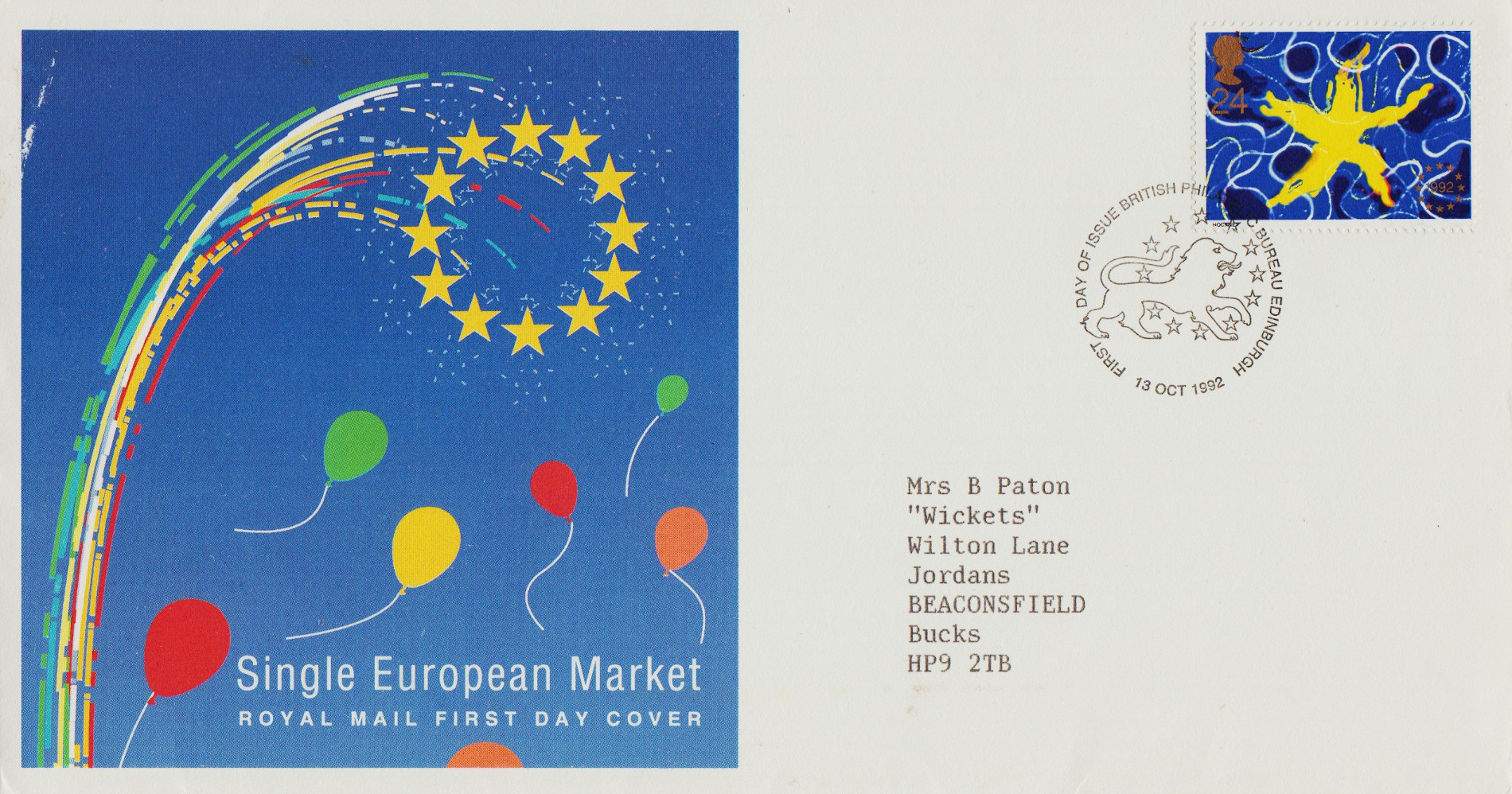Great-Britain-FDC-1992-ZY35
