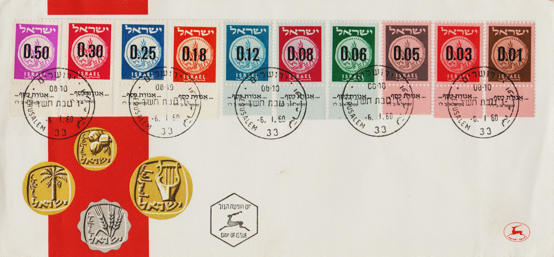 Israel-FDC-1960.1-ZZA17