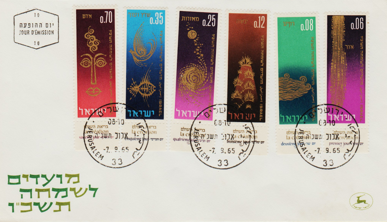 Israel-FDC-1965.12-ZZA18