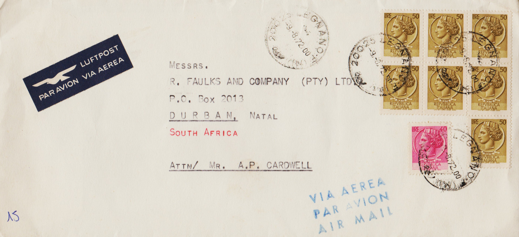 Italy-FDC1972-ZZB3