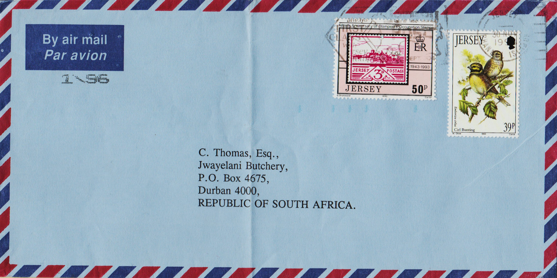 Jersey-FDC-1993-ZZB11