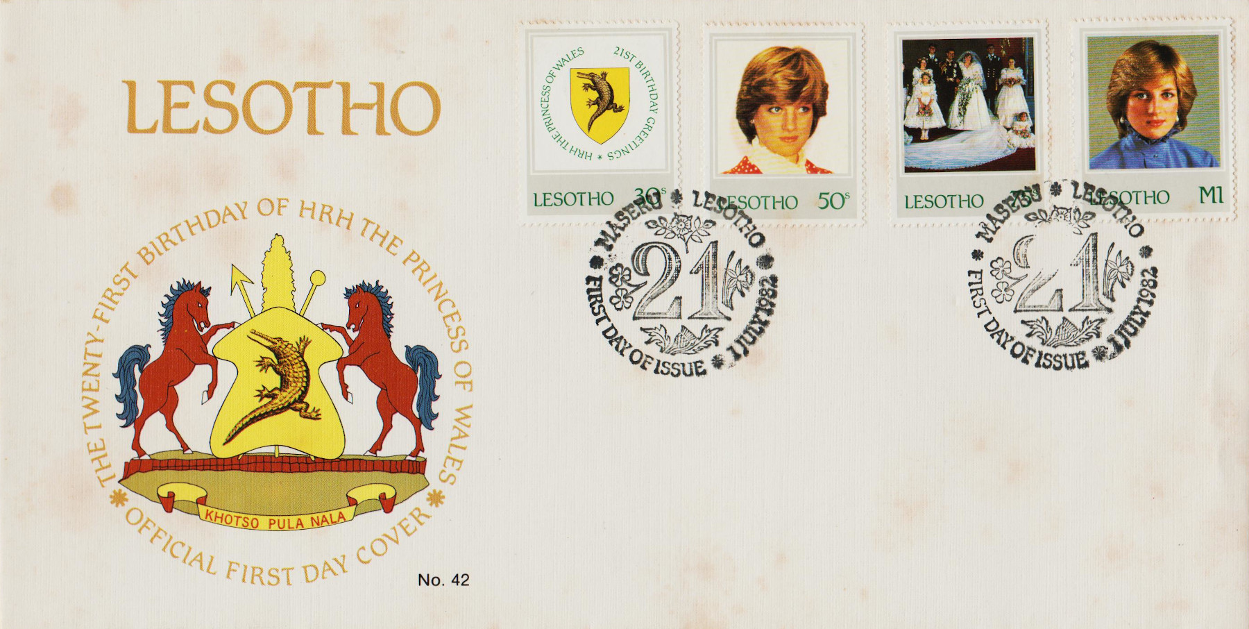 Lesotho-1982-FDC-ZK5