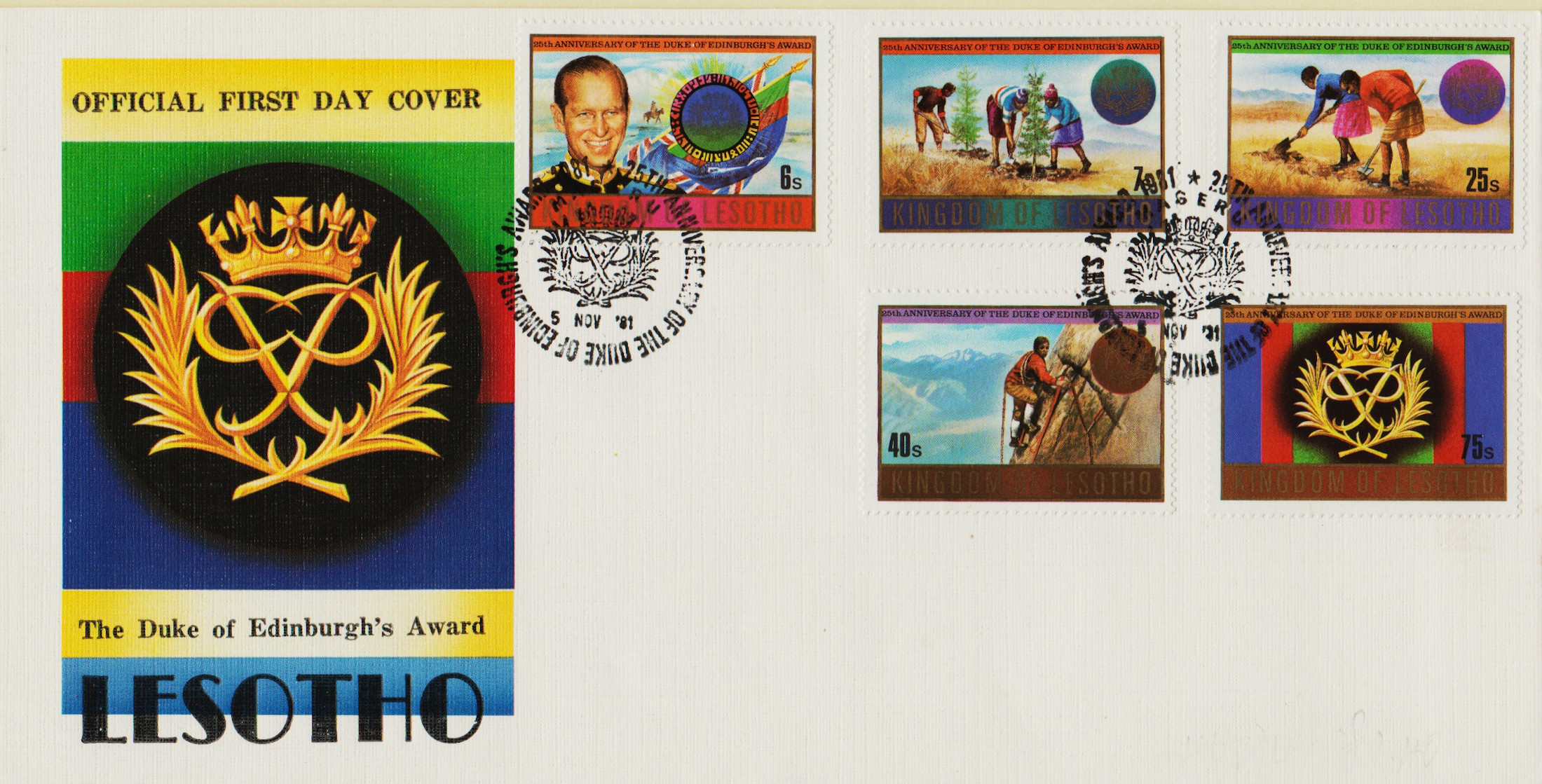 Lesotho-FDC-1981.4-ZW17