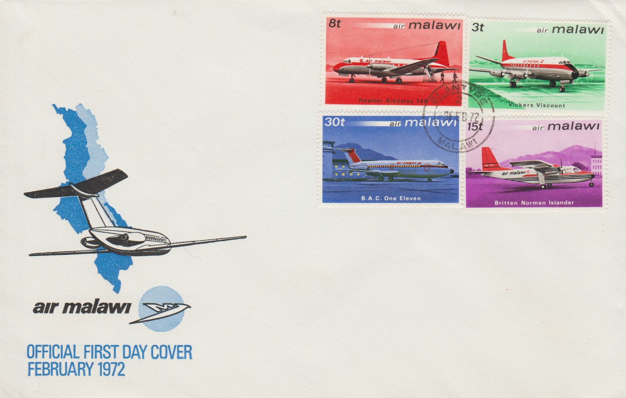 Malawi-1972-FDC-ZK6
