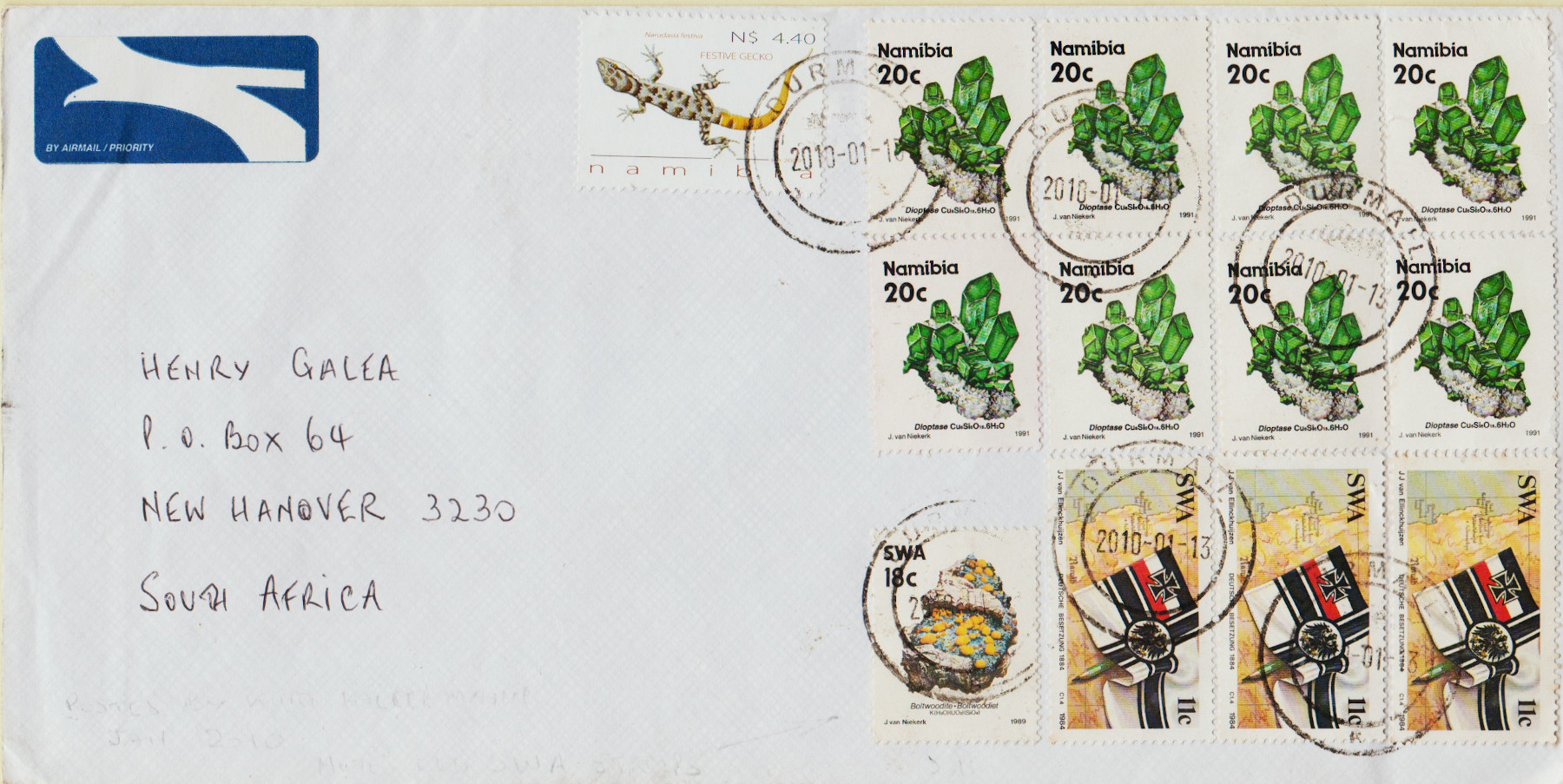 Namibia-FDC-2010.1-ZW40
