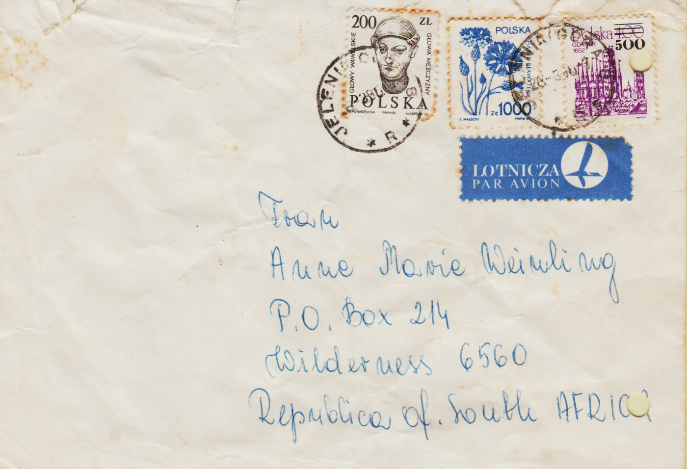 Poland-FDC-1989.1-ZZC14