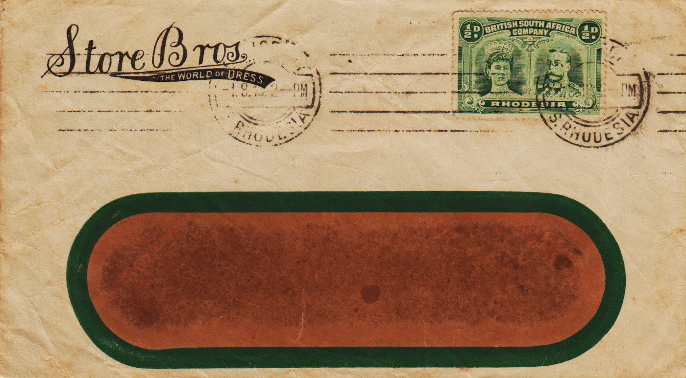 Rhodesia-FDC-1910.3-ZZC17