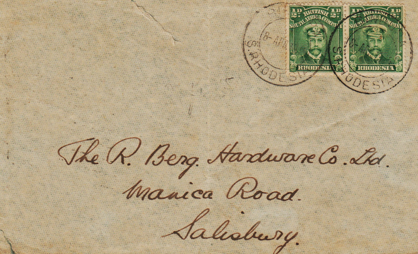 Rhodesia-FDC-1913.1-ZZC18