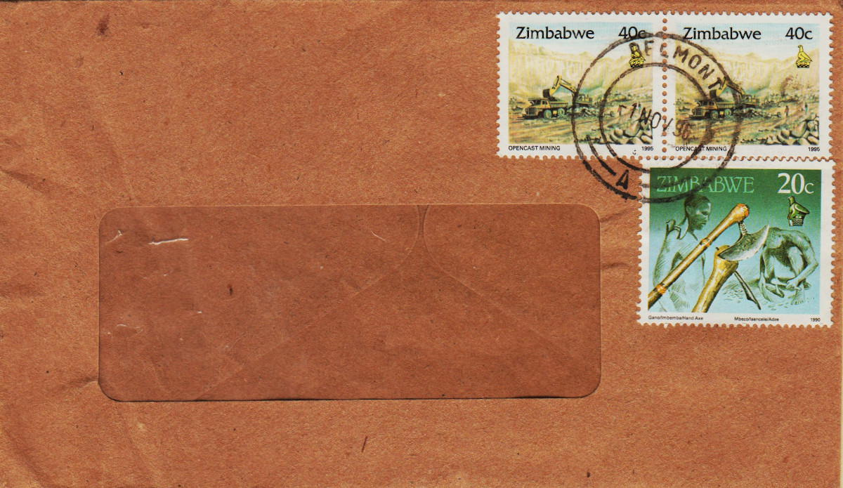 Zimbabwe-FDC-1996-ZZD34